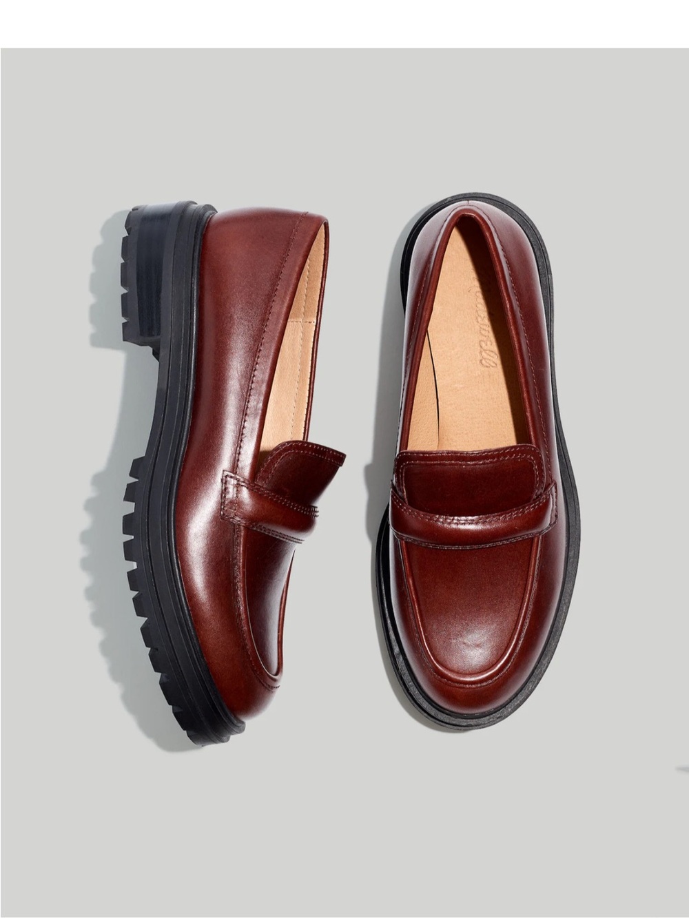 Madewell The Bradley Lugsole Loafer in
Leather